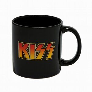 KISS Black Coffee Mug – Rock Band Logo Collectible Cup
